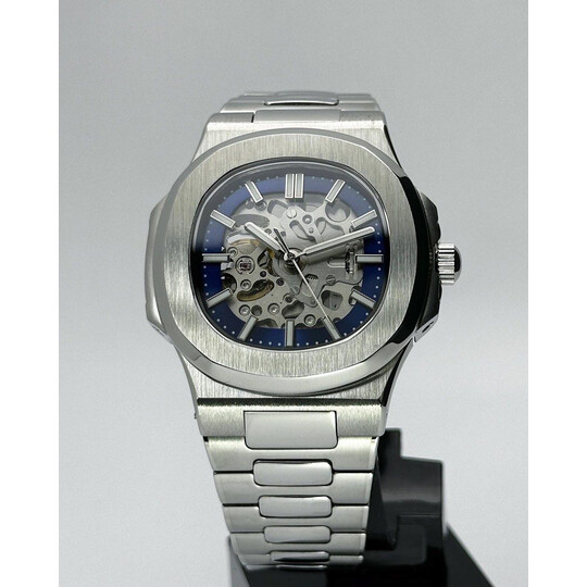 Custom Seiko Mod • Blue Skeleton Nautilus • 40mm